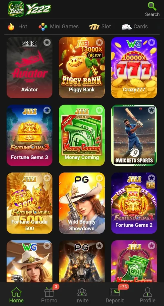 Y222 Hot Games