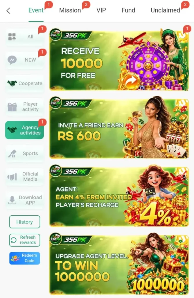 356PK Game Promotion