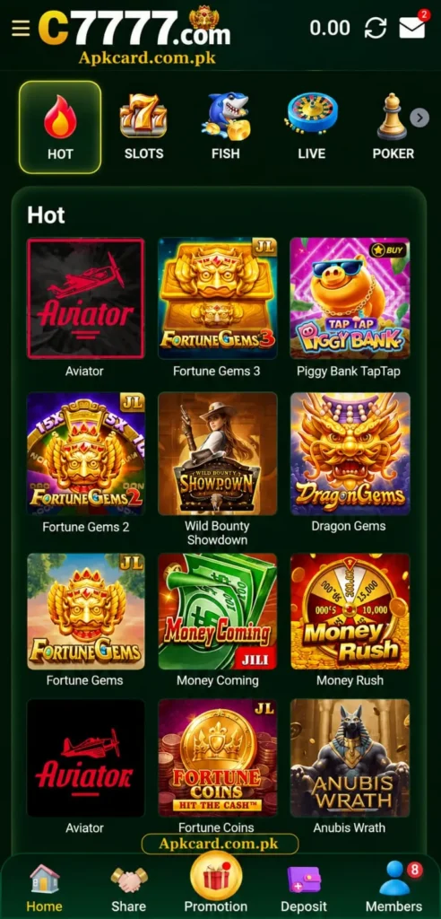 C7777 Available Games