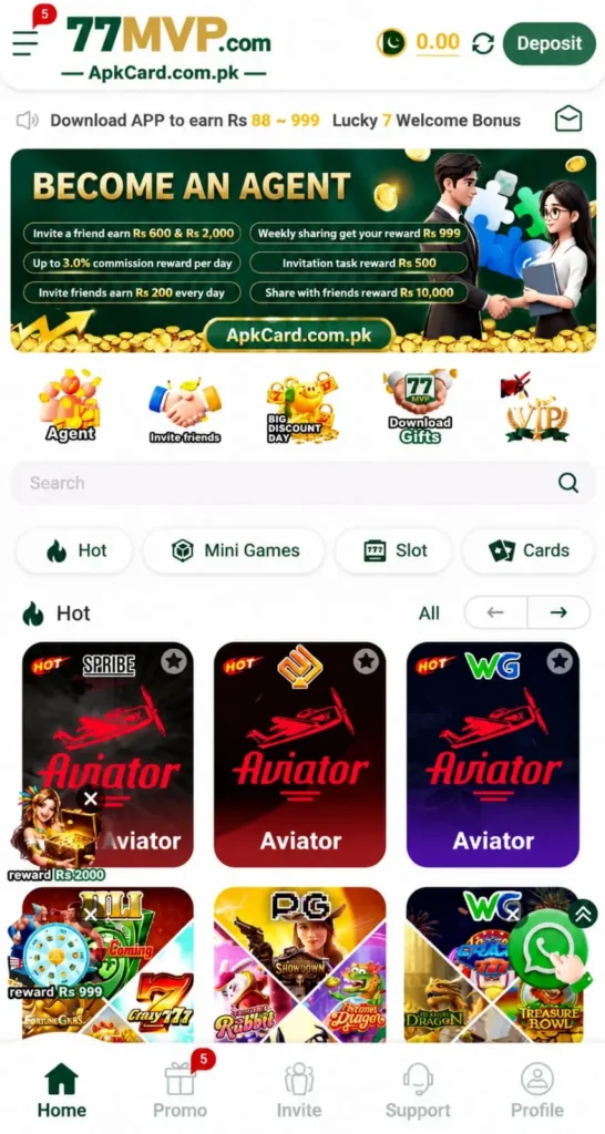 77MVP Game APK Login