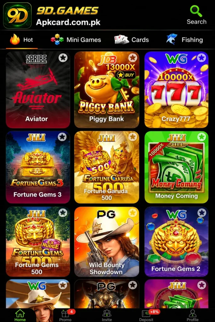 9D Variety of Games