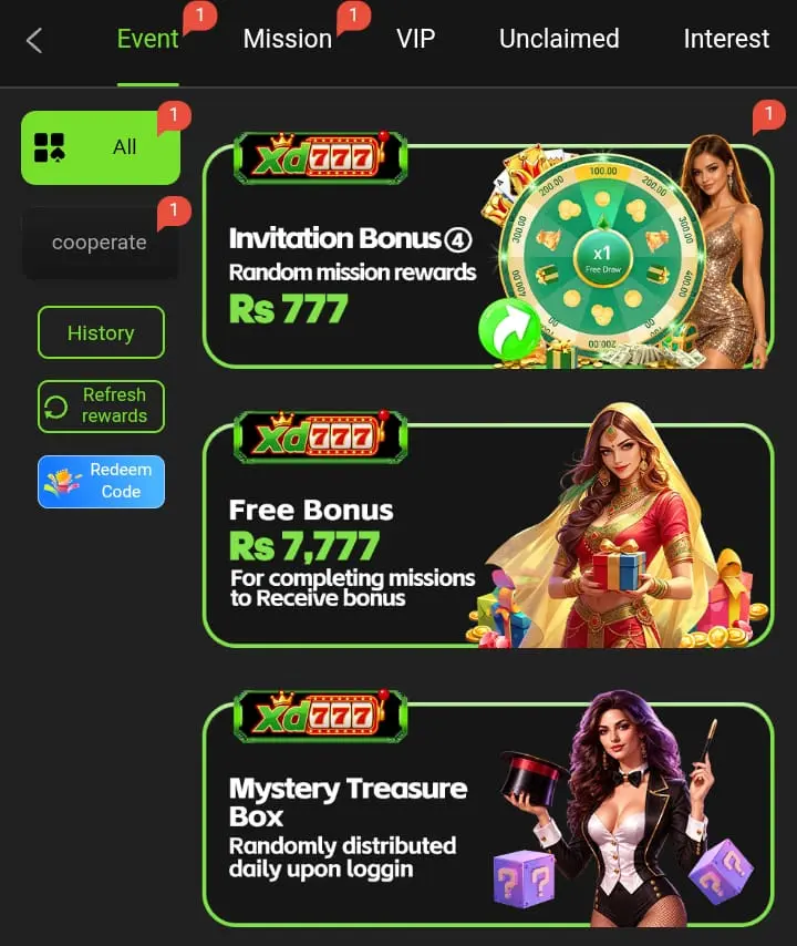 XD777 Game Promotions