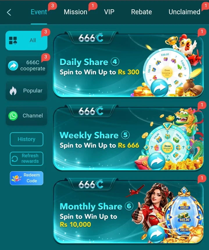 666C Game Bonuses 