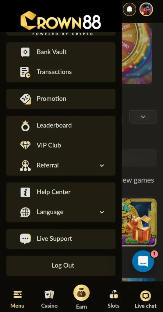CROWN88 Game Features