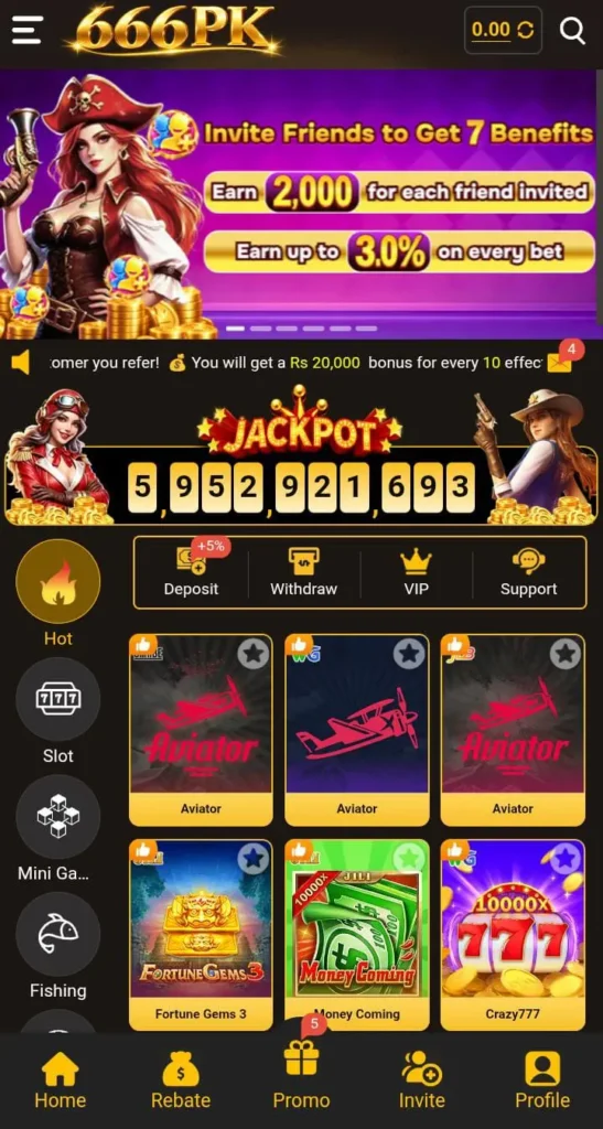 666PK Game Categories