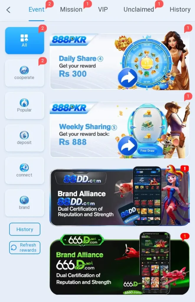 888PKR Game Rewards