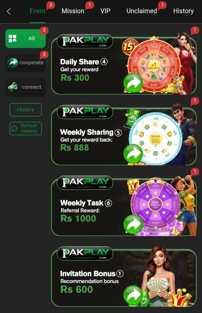 PAKPLAY Game Rewards